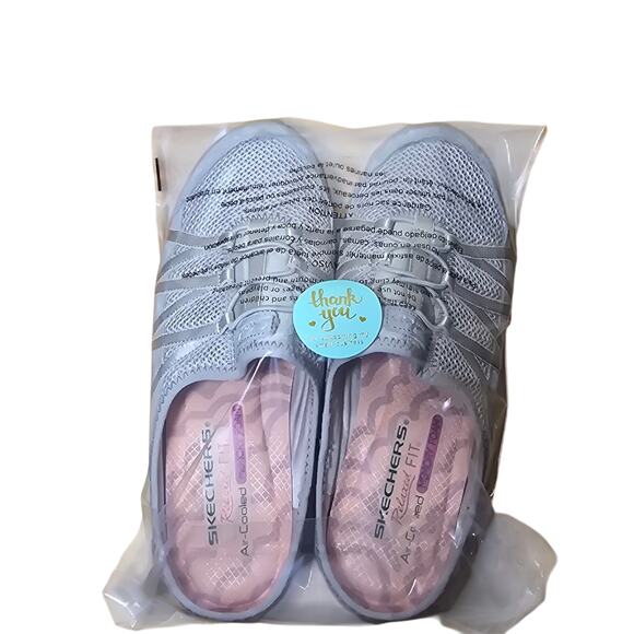 Skechers Grey Relaxed Fit Memory Foam Slip On Women Shoes Size 6.5 Exc. LN Cond - Picture 7 of 8